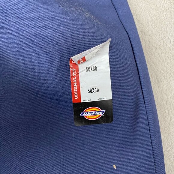Dickies Men's 874 Work Pants 50X30 Navy Original Fit Polyester Cotton Durable - Picture 12 of 14